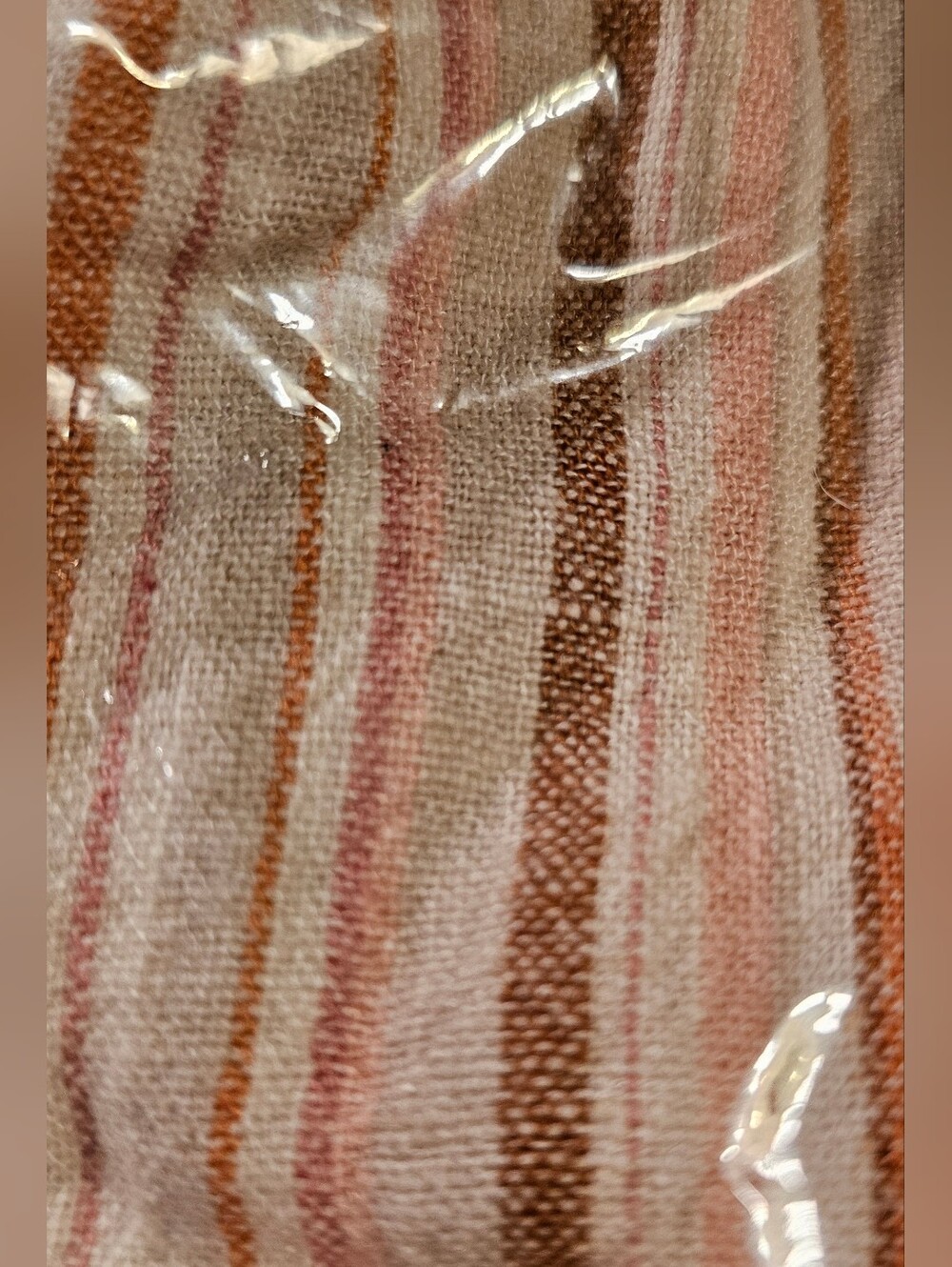 New Linen Blend Striped Wide-Leg Women's Pants 4X - Picture 3 of 5